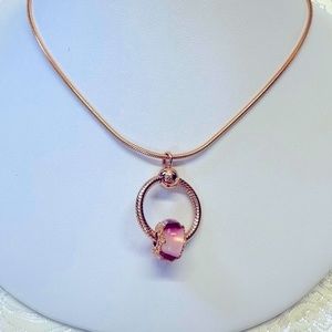 Pandora Rose Gold Necklace Set